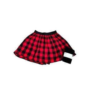 GAP Buffalo Plaid Red & Black Skirt With NEW Black Tights
